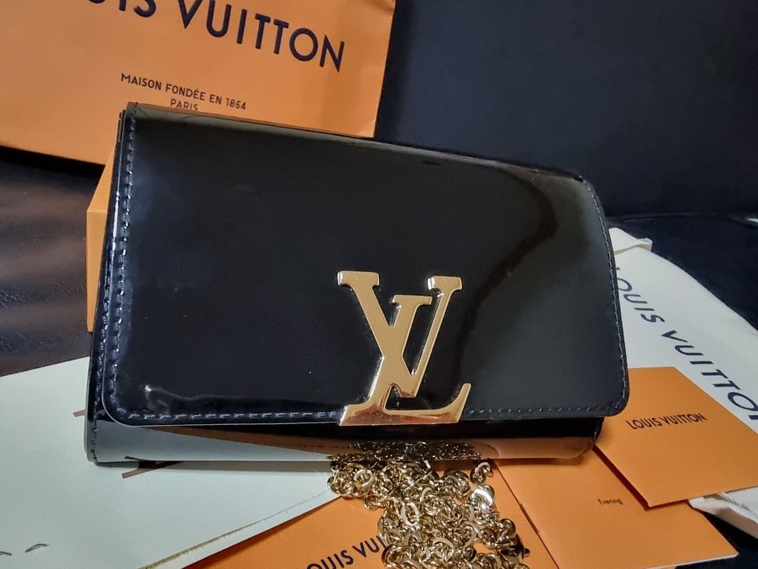 LV louise pm (Category: Luxury Bags & Wallets) located in Manila. Submitted by shoppaholic.ph (Listing ID 1298810489, Image 2). Description: bought in LV greenbelt, complete with receipt, seldom used,very nice and shiny in actual, minor scratch on hardware, can fit iphone or samsung ultra inside.