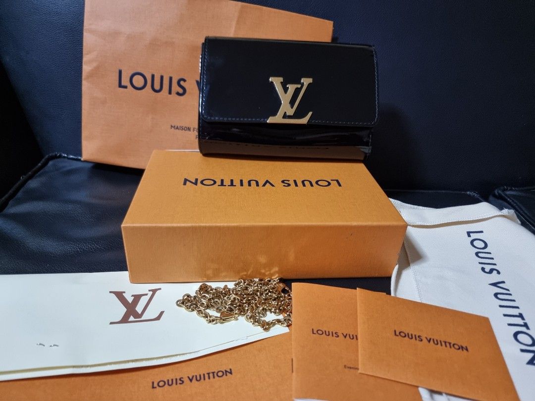 LV louise pm (Category: Luxury Bags & Wallets) located in Manila. Submitted by shoppaholic.ph (Listing ID 1298810489, Image 1). Description: bought in LV greenbelt, complete with receipt, seldom used,very nice and shiny in actual, minor scratch on hardware, can fit iphone or samsung ultra inside.