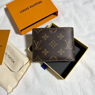 LV monogram brown wallet mens