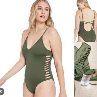 (M) SHADE & SHORE Strappy Side One Piece Swimsuit