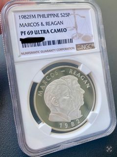 Marcos Reagan S25P - Silver Coin PF69 Ultra Cameo