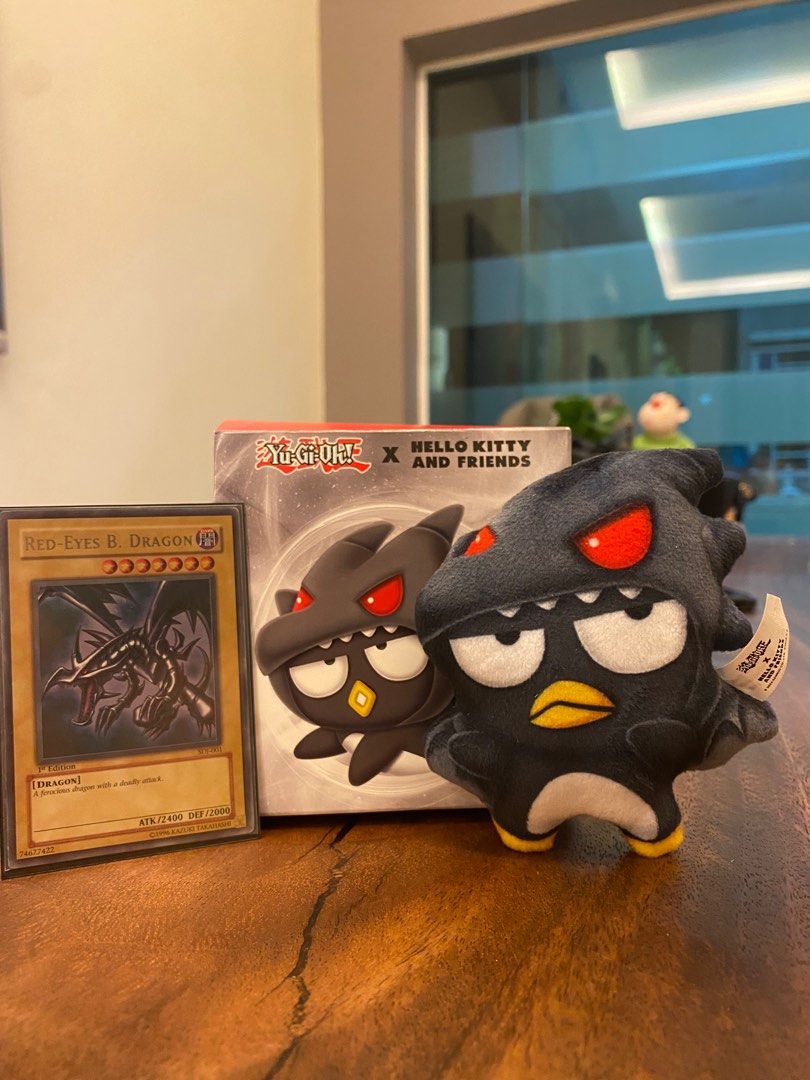 mcdonald's yugioh x hello kitty collection red eyes black dragon and  sdj-001 yugioh card, Hobbies & Toys, Toys & Games on Carousell