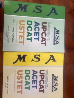 MSA college admission test book