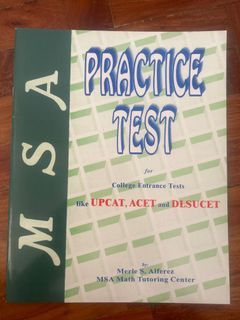 MSA Practice test for college entrance exam