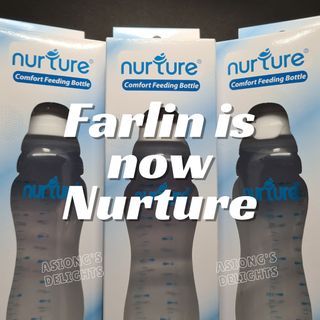 Nurture Comfort Feeding Bottle(previously Farlin) / Nipple / Anti-Colic / 8oz(240ml) / Single/ 3Pack
