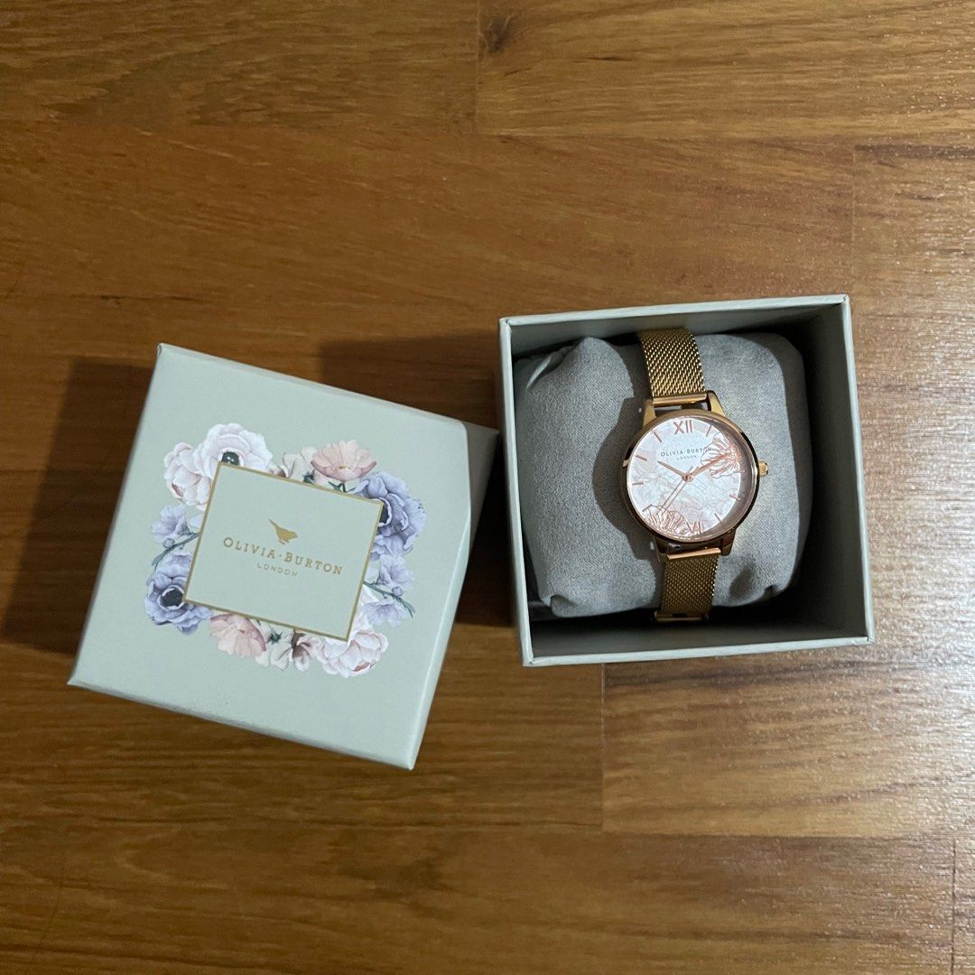 Olivia Burton Abstract Floral Women s Fashion Watches Accessories Watches on Carousell