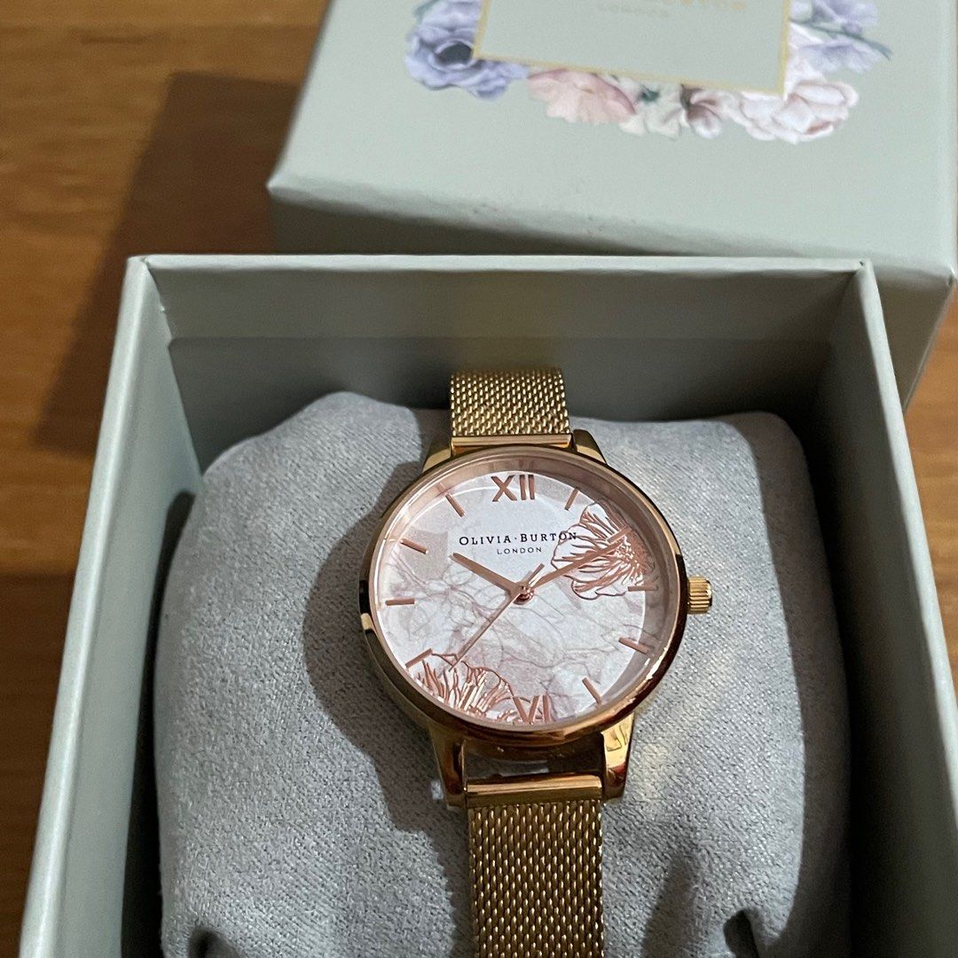 Olivia Burton Abstract Floral Women s Fashion Watches Accessories Watches on Carousell