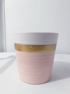 Pink flower pot