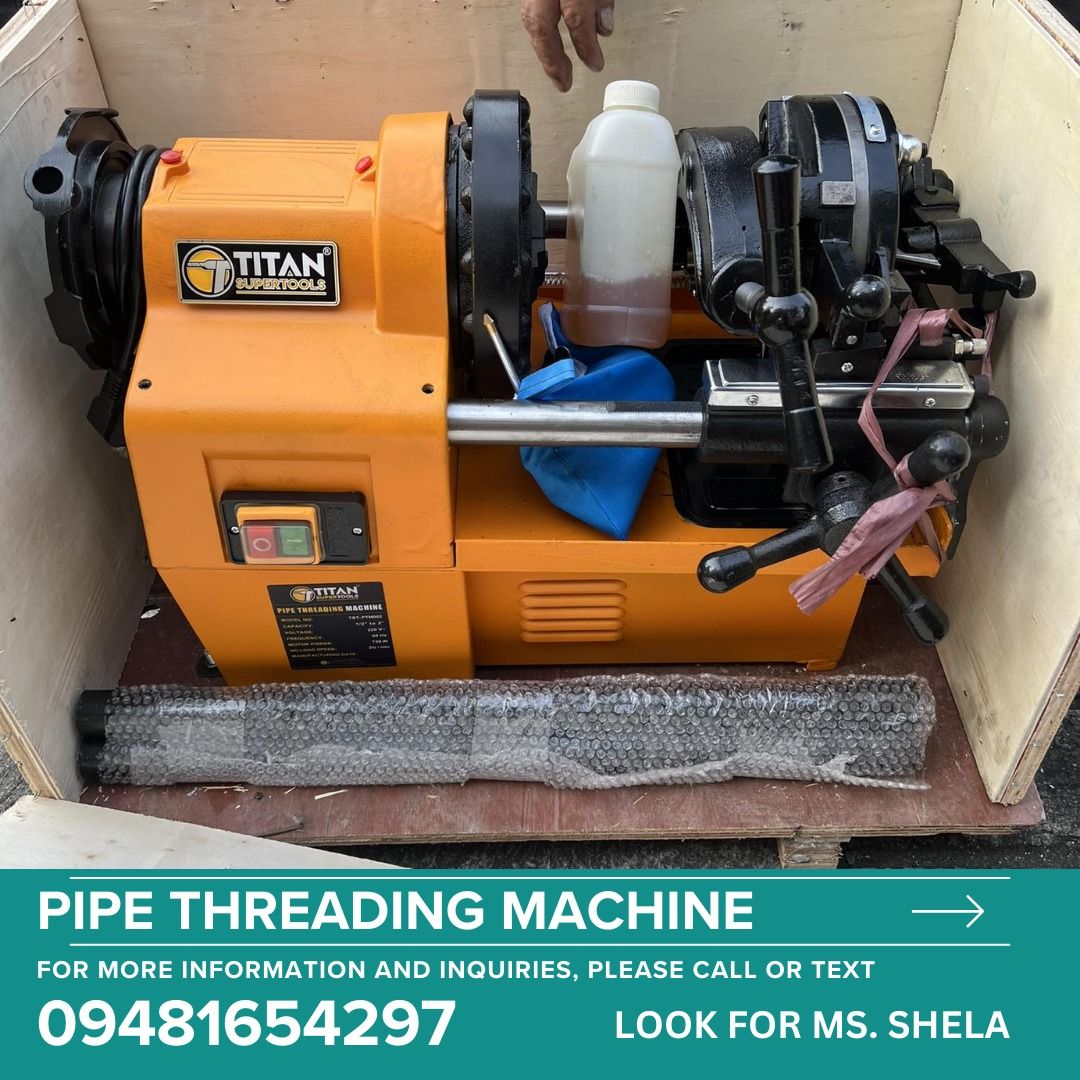 PIPE THREADING MACHINE (Category: Construction & Building Materials) located in Manila. Submitted by shelavesta_sales (Listing ID 1298799221, Image 1). Description: Looking for quality yet affordable construction, industrial and electrical supplies? Message me and let’s do business 💚 📍Direct Supplier 📍Delivery / Pick up 📍Bank Transfer / COD / Gcash 📍FREE QUOTATION .