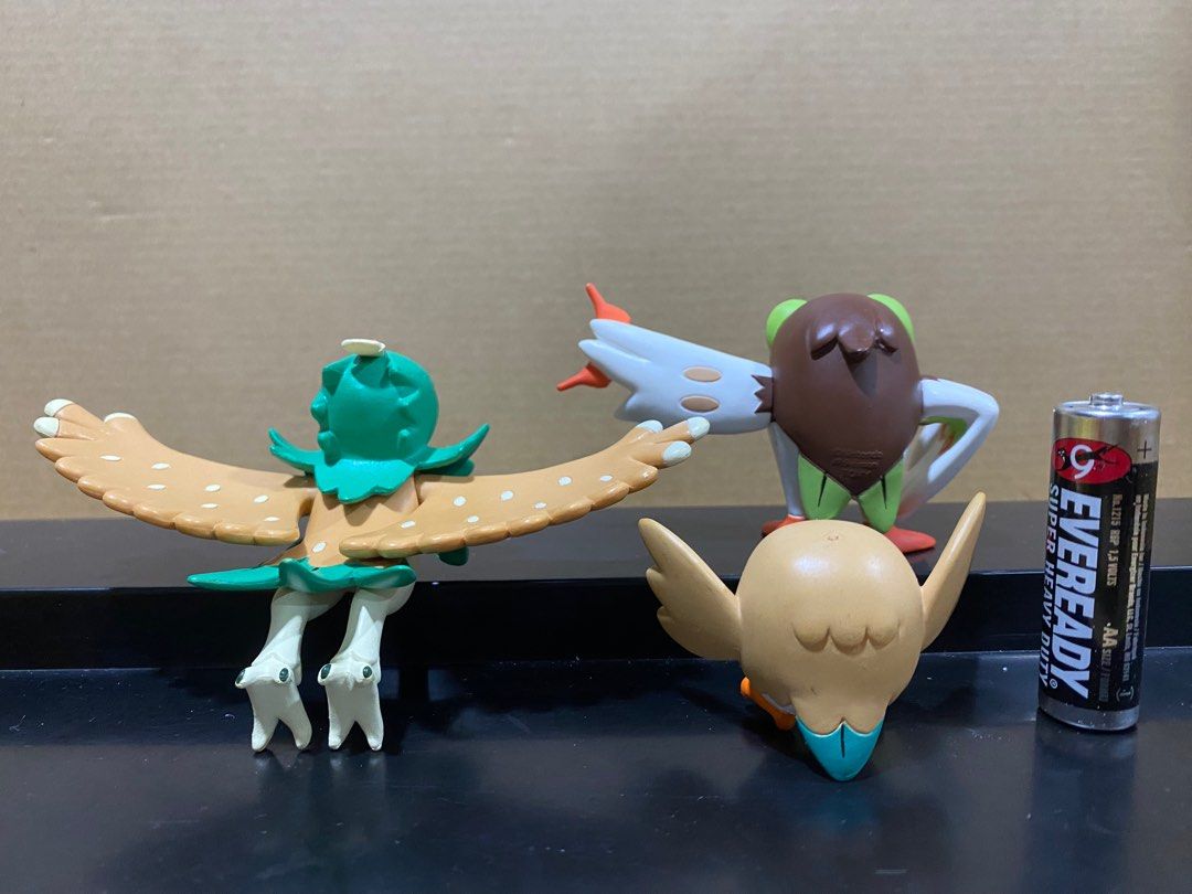 Rowelett Evolution Pokemon Tomy Rowlett evolution line figure, Hobbies & Toys, Toys ...
