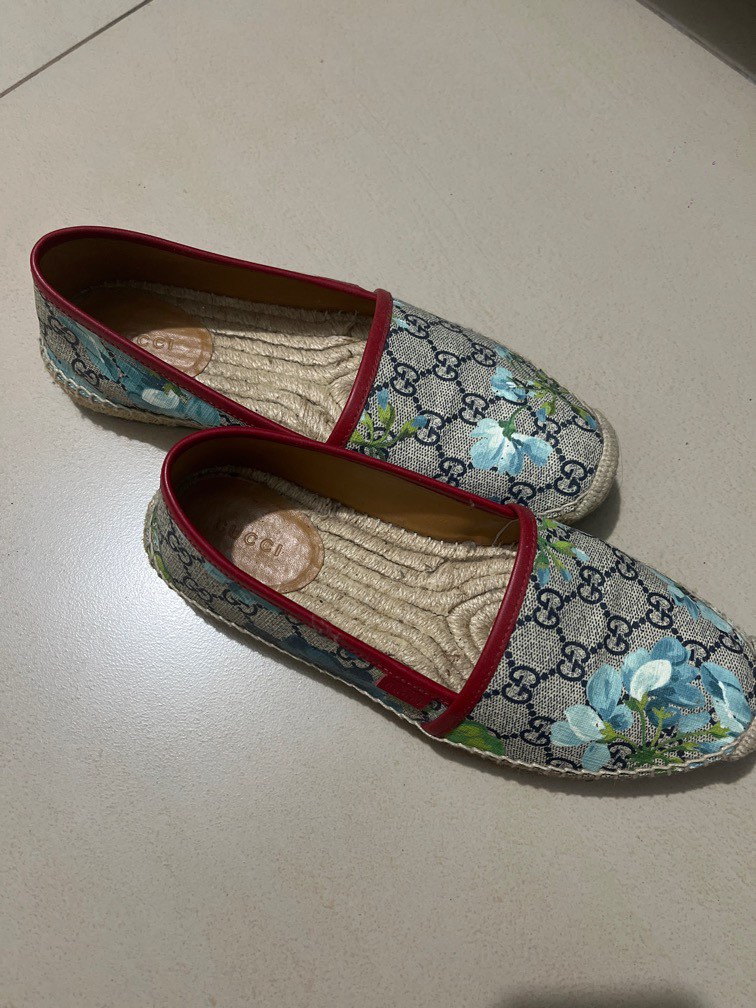 Authentic Gucci Blooms Supreme Espadrille Flats Luxury Sneakers Footwear on Carousell
