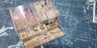 Pre-loved Stamps + Acrylic Organizer