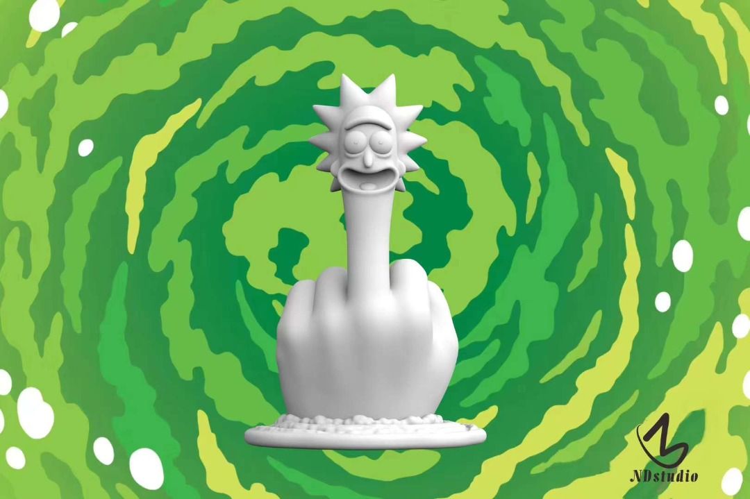 【PREORDER】 ND Studio Rick and Morty Middle Finger Rick Sanchez