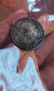 Rare 1777 carolus 4r silver coin