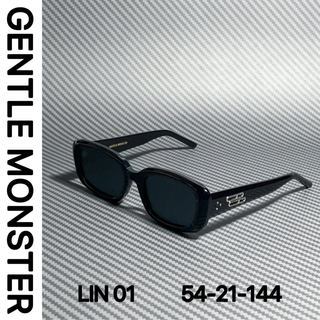 Ready Stock) LIN 01 | Gentle Monster Sunglasses (Unisex) | Black