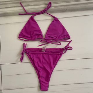 Red Violet Triangle Bikini Swimsuit 2 piece blackbough swim insp