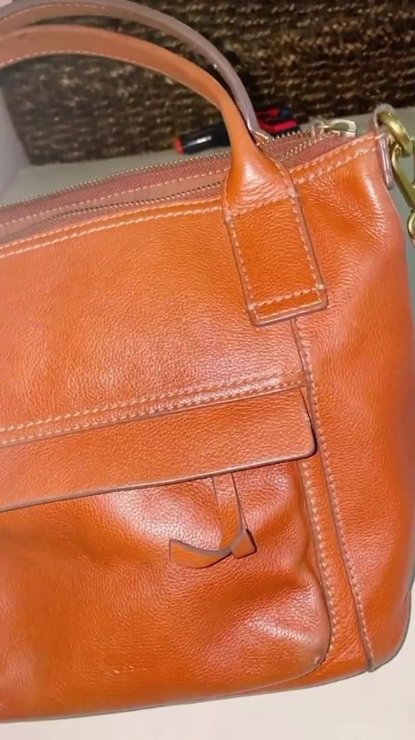 Satchel Medium Brown Fossil Aida Satchel Brown Second Fossil Aida