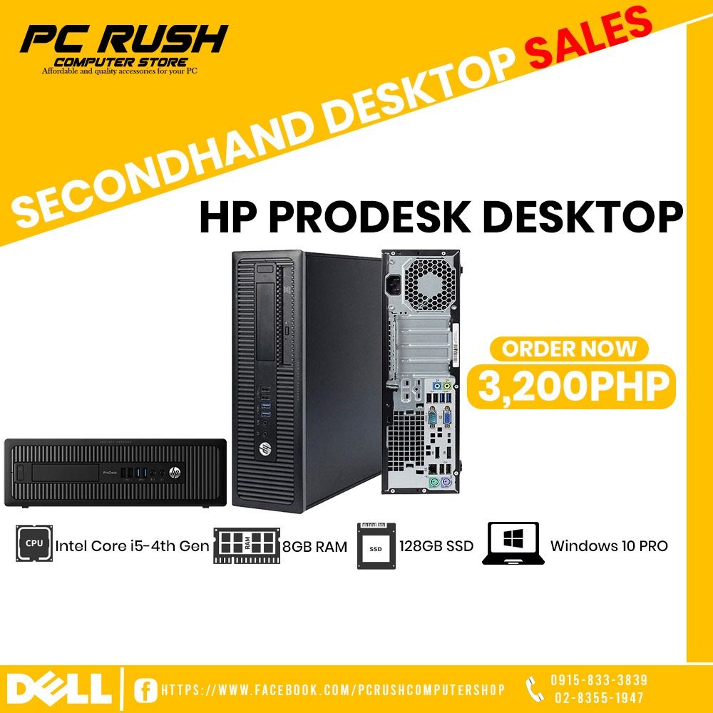 SECOND HAND SYSTEM UNIT (HP PRODESK), Computers & Tech, Desktops on ...