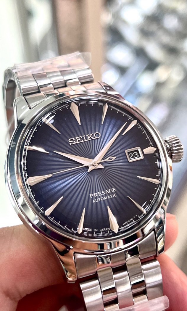 SEIKO PRESAGE BLUE COCKTAIL TIME SRPB41J1 Men s Fashion Watches Accessories Watches on Carousell