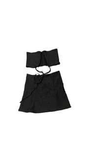 Sexy Black Top & Skirt Coordinates