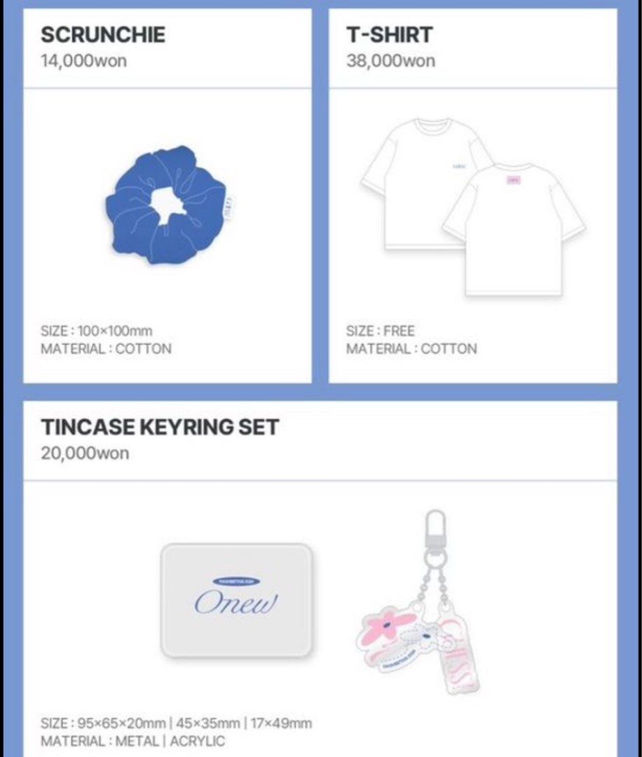 SHINee Onew 2024 Fanmeeting Guess! Official Goods, Hobbies