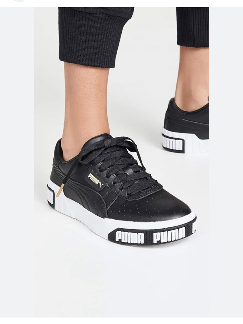 Size 36 PUMA Cali Bold Women s Trainers Black Metallic Gold Shoes Women s Fashion Footwear Sneakers on Carousell