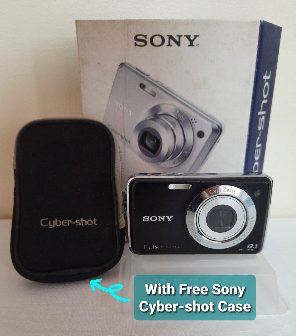 SONY Cyber-shot Digital Still Camera DSC-W210 (Category: Cameras) located in Manila. Submitted by expat_collections (Listing ID 1298837052, Image 2). Description: SONY Cyber-shot DSC W210 is a sturdy compact digital camera featuring a crisp Carl Zeiss Vario-Tessar lens and wide range shoot modes. It also comes with a VIDEO mode and a long battery life that can give you almost 400 shots on one full charge. SPECS: ☆ 12.1 Megapixels ☆ 32mm-128mm f2.