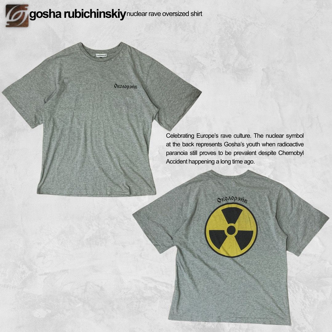 SS16 Gosha Rubichinskiy Nuclear Rave Tee Shirt