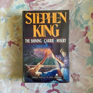 Stephen King 3 Novels in 1 Volume Book The Shining Carrie Misery Vintage Hardbound Hardcover Book Collection