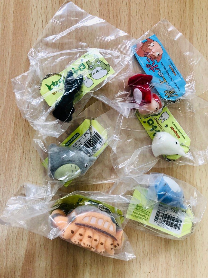 Take All 6pcs Studio Ghibli Keychains (Category: Character Goods) located in Bulacan. Submitted by ghiblination (Listing ID 1298225593, Image 2). Description: ✨ Hayao Miyazaki Cartoon Movie My Neighbor Totoro Ponyo On The Cliff KiKis Delivery Service Kitten Bus Stuffed Plush Figure Toys Doll ✨You can also buy the 6pcs set of keychains for only 549 ✨ Size: 6-7 cm.