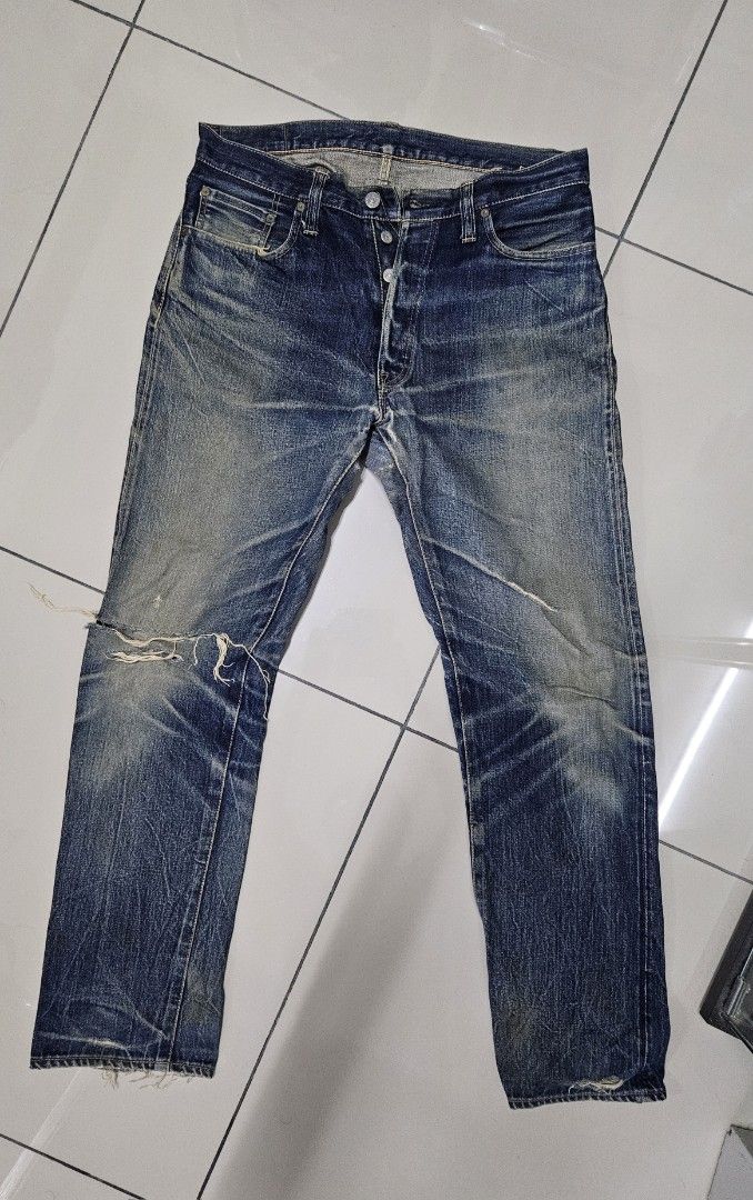 Sugarcane 1947 selvedge raw denim w34, Men