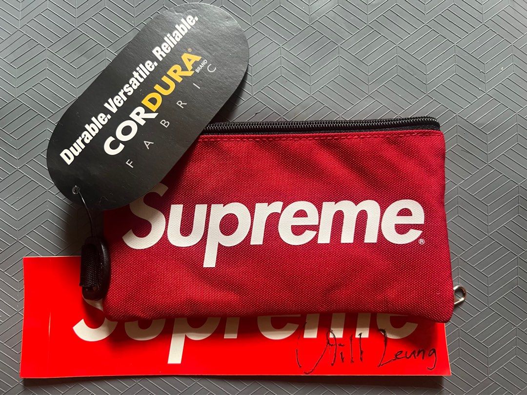 Supreme mobile pouch small wallet FW16 Red, 男裝, 袋, 腰袋、手提袋 