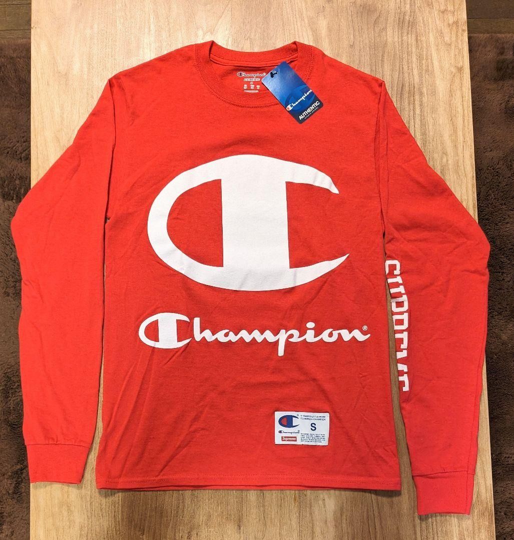Supreme X Champion LS Tee Red SS17 S Carousell