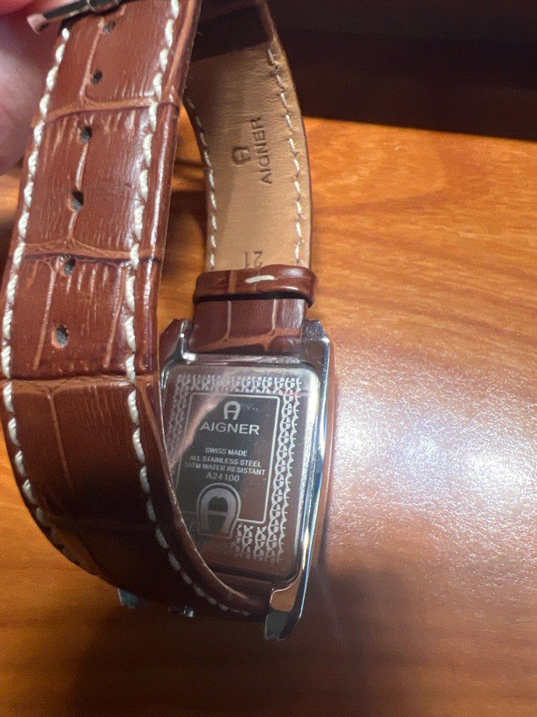 Swiss leather watch A24100 personal warranty Men s Fashion Watches Accessories Watches on Carousell