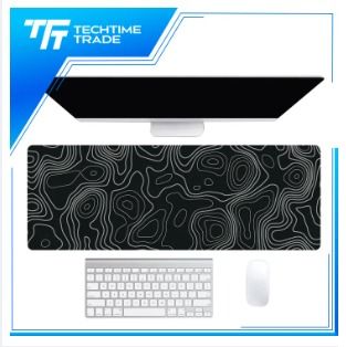 Topographic Line Design Extended Mouse Pad - Gaming Mousepad