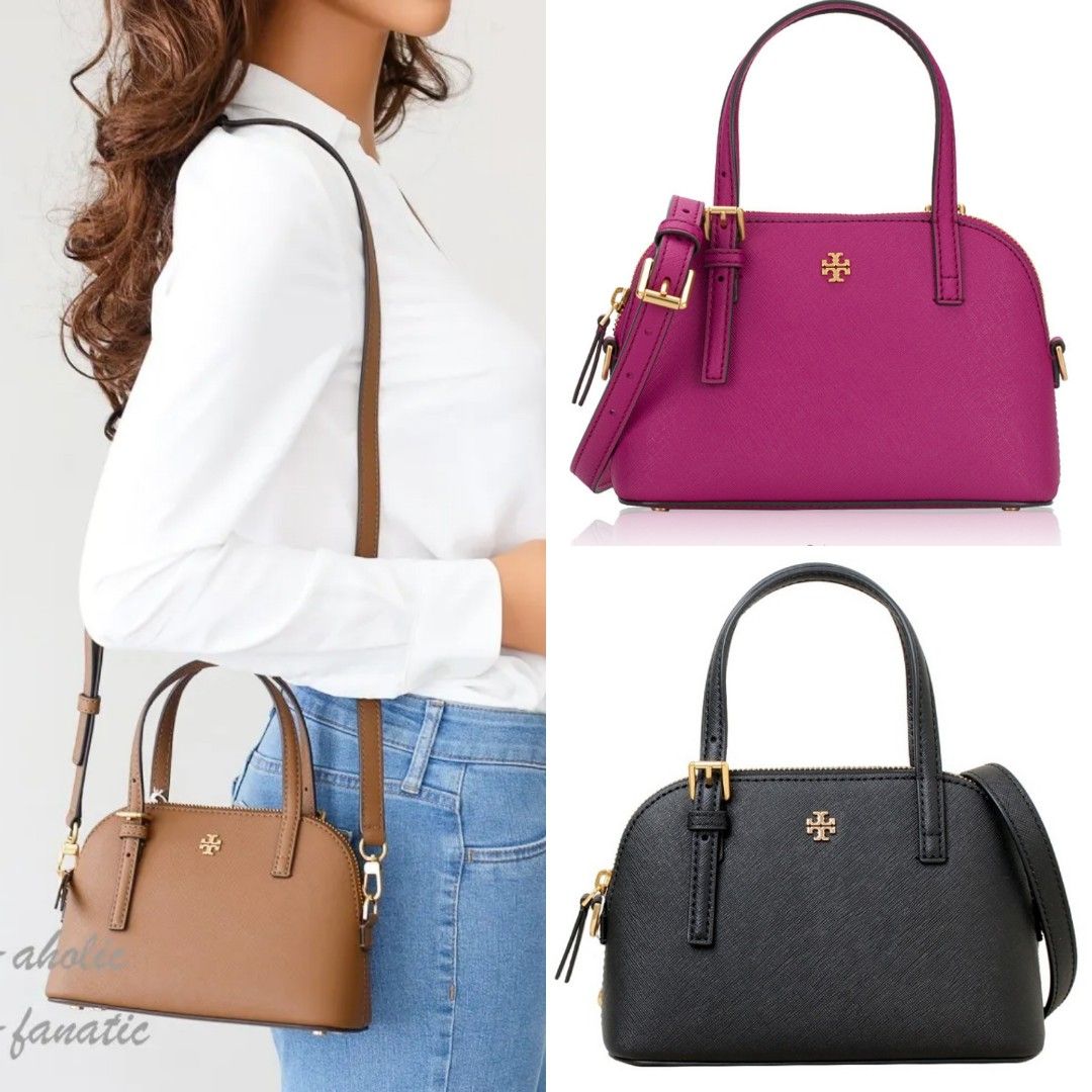 Tory Burch Emerson Mini dome satchel Women s Fashion Bags Wallets Shoulder Bags on Carousell