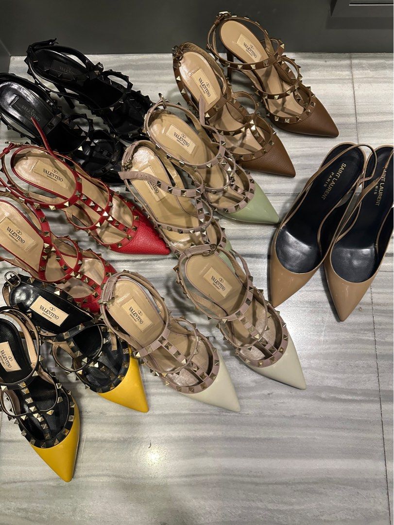 Ysl rockstud shoes hot sale