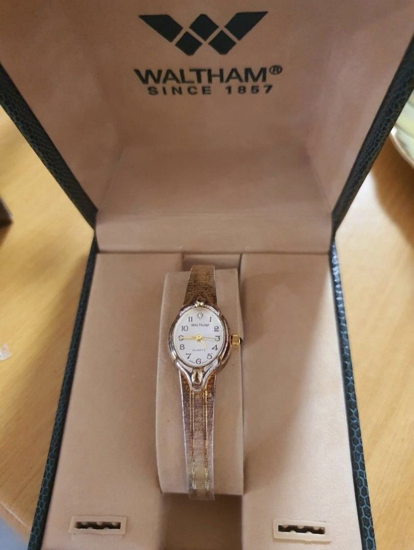 Waltham watch diamond quartz on sale