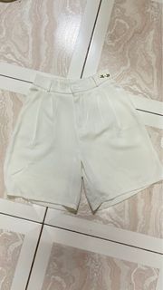 White Trouser Shorts