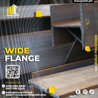 WIDE FLANGE, Ibeam, Angle Bar, Cyclone Wire, Hoist, Plywood, Round Bar, Construction Supply'