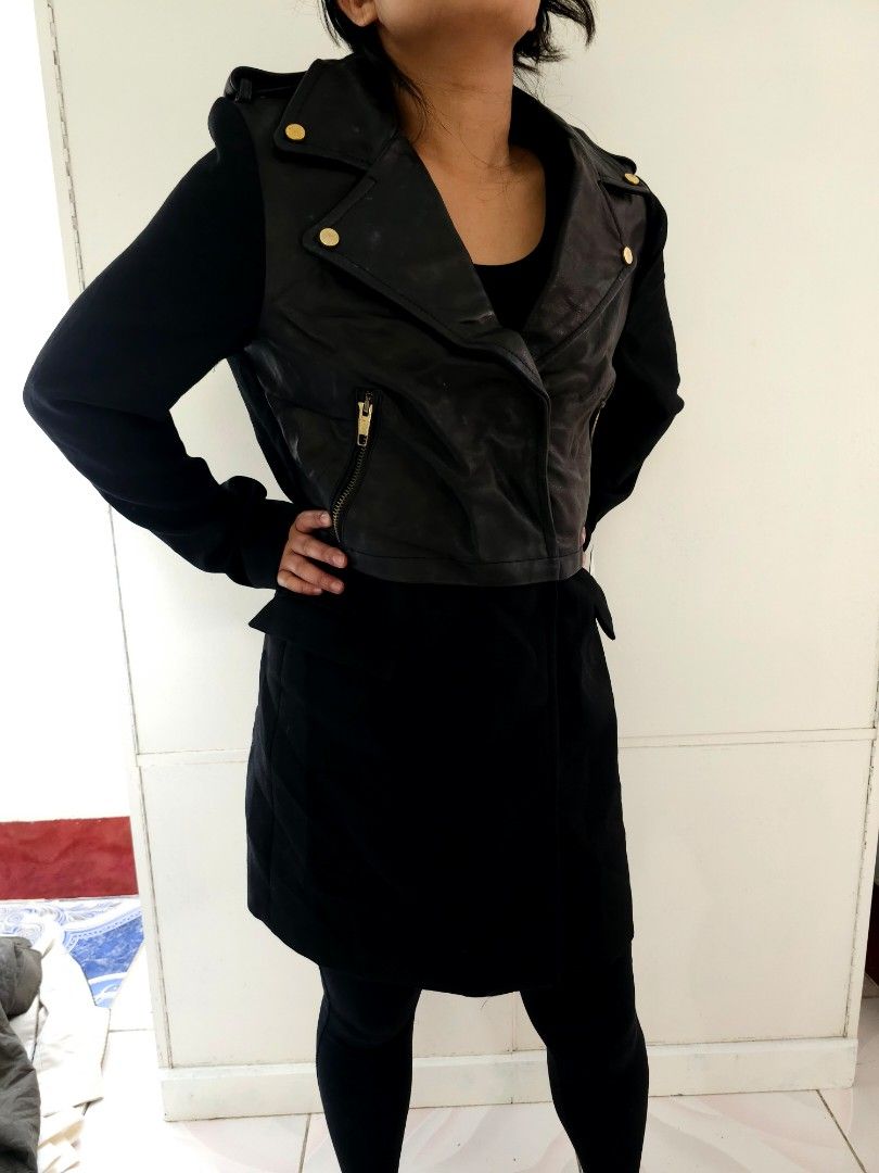 Zara Basic BNWT Black Wool Cow Leather Jacket Coat XL in size Biker Type Coat (Category: Coats, Jackets and Outerwear) located in Baguio. Submitted by jap_dugenes (Listing ID 1298890208, Image 2). Description: Price on Tag: 1399 RMB = 11,061.53 PHP Zara Basic BNWT Black Wool Cow Leather Jacket Coat XL in size #skirt #quality #branded #fashion #trendy #love #women #ootd #casual #wear #clothing #korean #sexy #Denim #sexy #shorts #dress #authentic #
