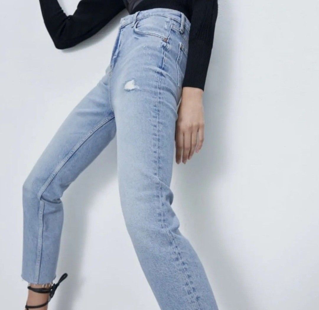Zara hw high rise jeans Women s Fashion Bottoms Jeans Leggings on Carousell