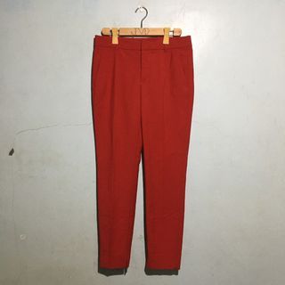 Zara Women Red Trousers