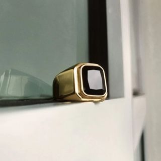 18K Gold Onyx Ring 2.0