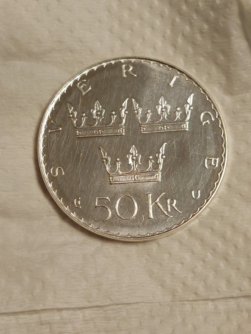 1975年瑞典憲法改革記念銀幣, 興趣及遊戲, 收藏品及紀念品, 錢幣- Carousell