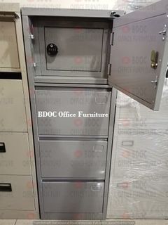 4 layer vertical cabinet with safety vault centralized lock / office partition / office table / office furniture