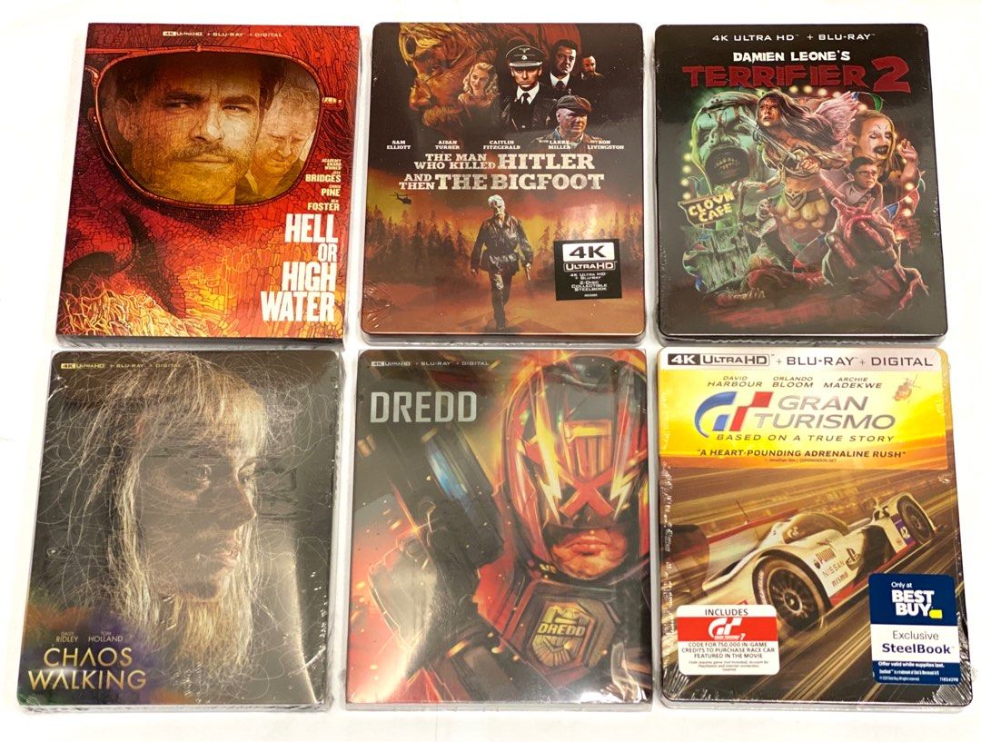 4K 藍光Blu-ray 鐵盒Steelbook 特別版多套特價發售, 興趣及遊戲, 音樂 