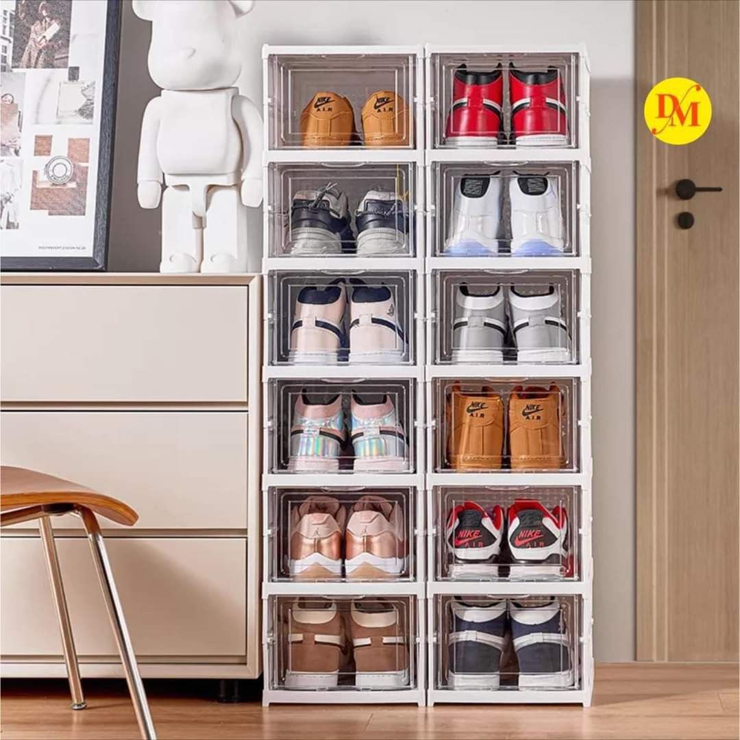 6 Layer Foldable Shoe Box Organizer Plastic Multifunctional Shoe Storage Box Set Clear Shoe Rack (Category: Storage Boxes & Baskets) located in Caloocan City. Submitted by onlineshoppersph (Listing ID 1299066581, Image 3). Description: ✅100% Brand New ✅Good Quality Cash On Deliver - Metro Manila - Delivery Fee/Handling Fee shouldered by BUYERS - DF/HF depends on BUYERS Location Thank You.
