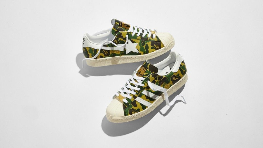 Adidas Superstar x BAPE Men s Fashion Footwear Sneakers on Carousell