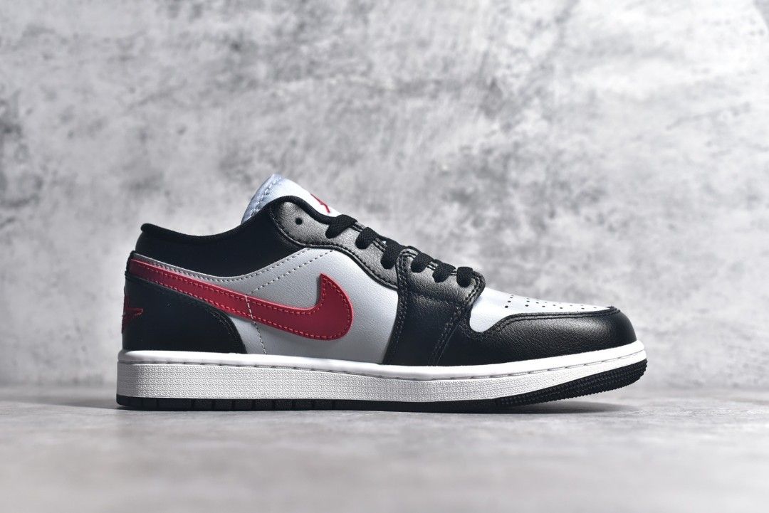 Air Jordan 1 Low Black Grey Red shoes Men s Fashion Footwear Sneakers on Carousell